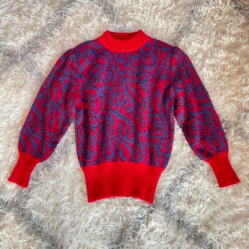 Vintage 90's Sweater With Shoulder Pad